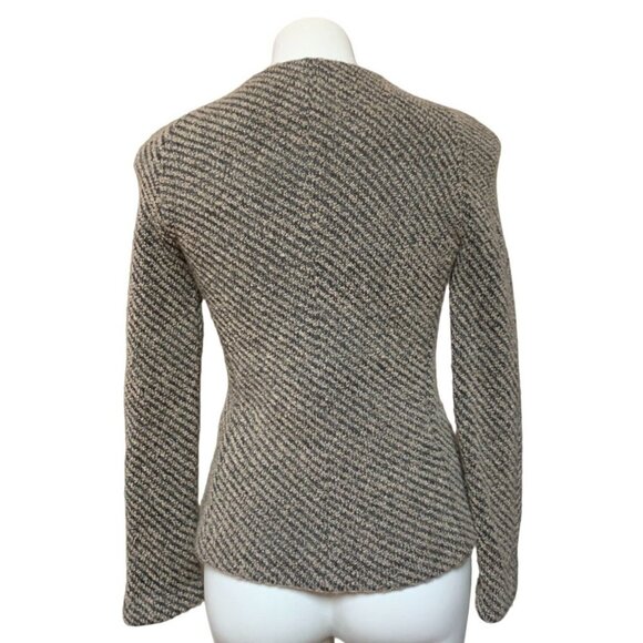 Amina Rubinacci Cashmere Cardigan Jacket Gray Size 42 / Small - Picture 4 of 8